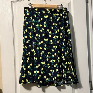 Banana Republic lemon print skirt